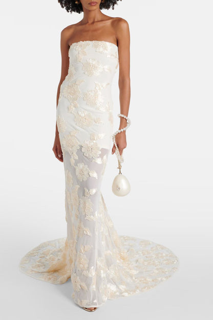 Yasmina Long Dress - Golden Vanilla