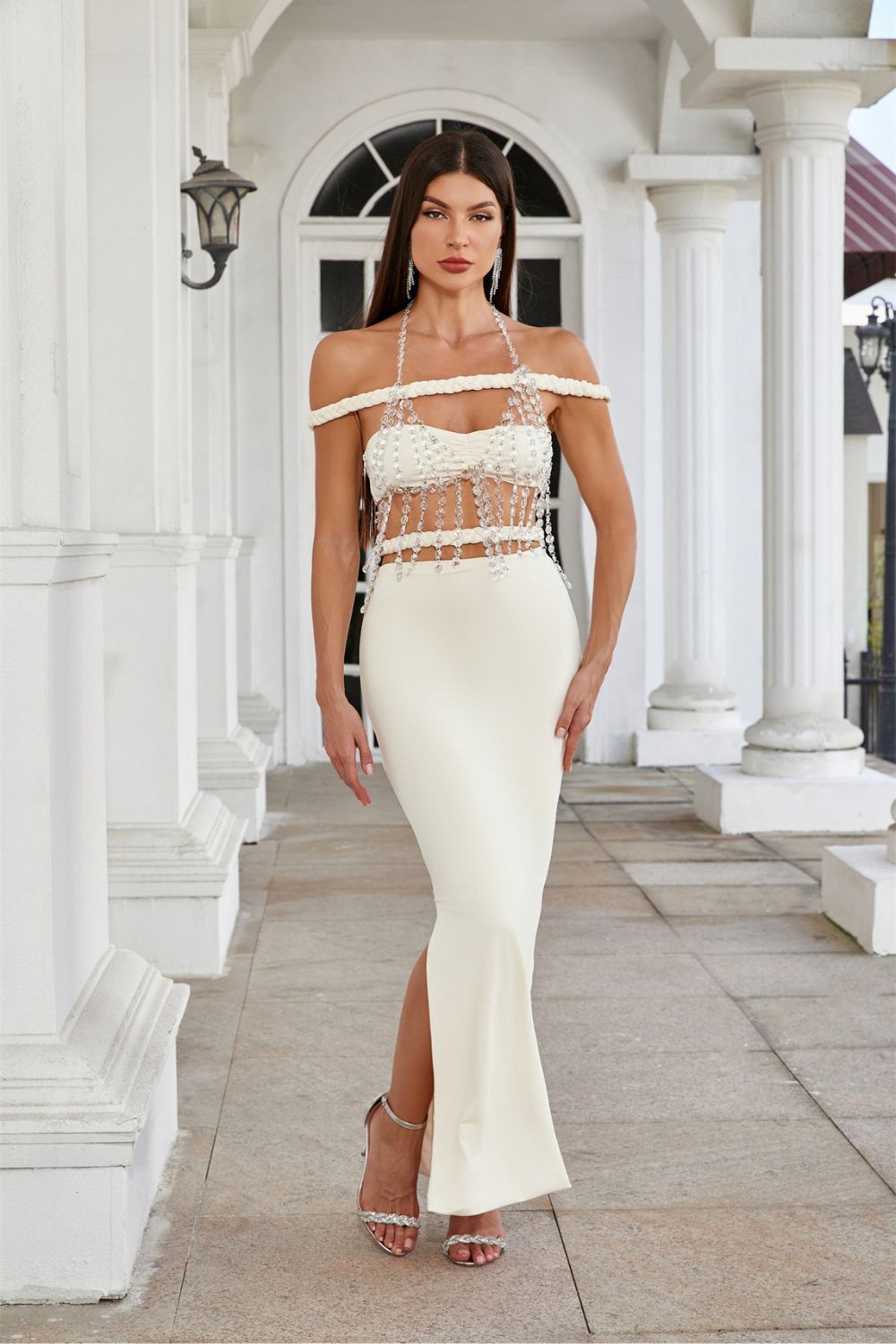 Bianca Long Dress - Ivory