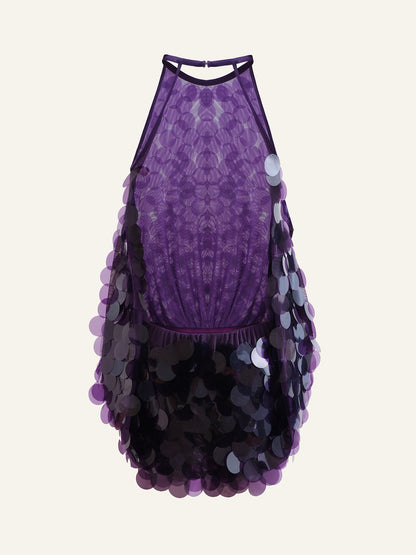 Ninon Robe Courte Violet