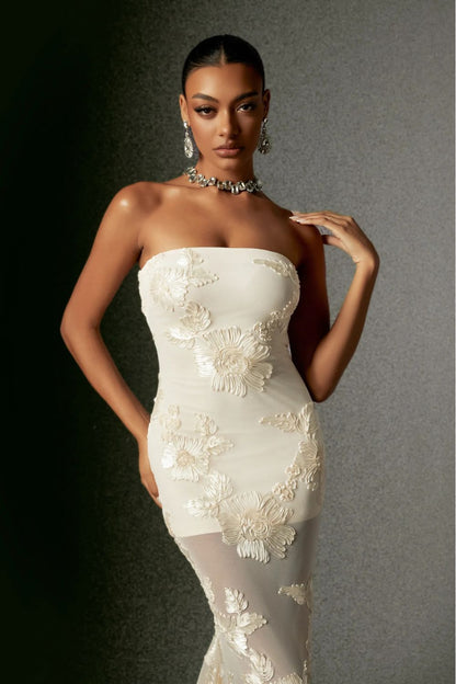 Yasmina Long Dress - Golden Vanilla