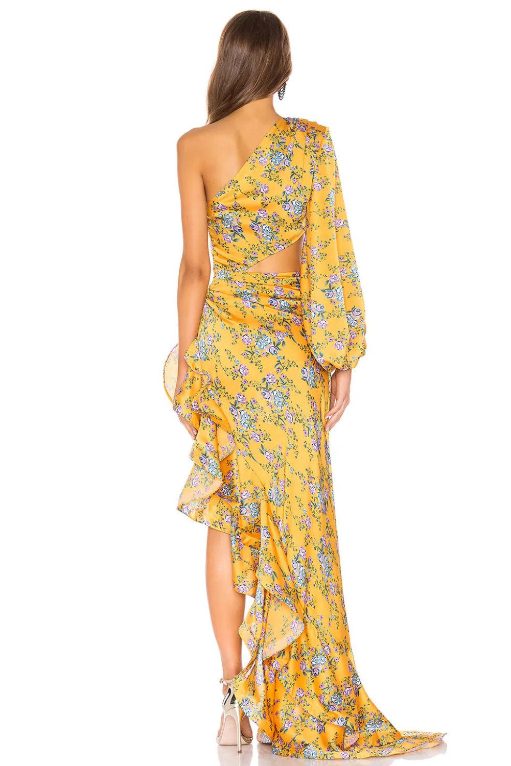 Fioretta Long Dress - Yellow Floral
