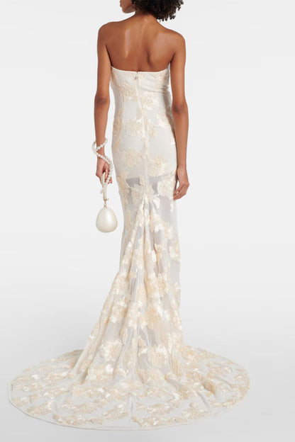 Yasmina Long Dress - Golden Vanilla