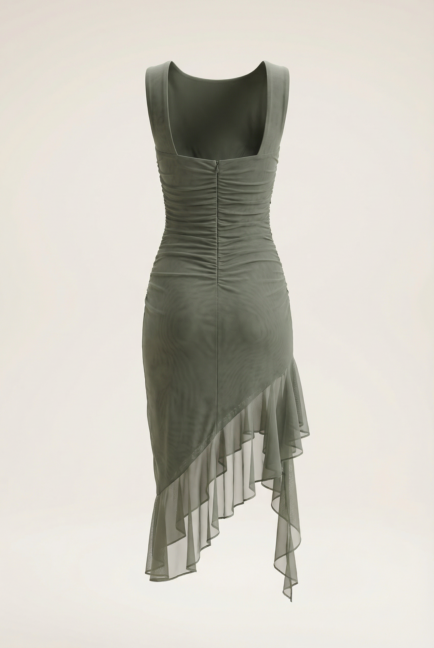 Lysiane Robe Mi-Longue - Vert Menthe