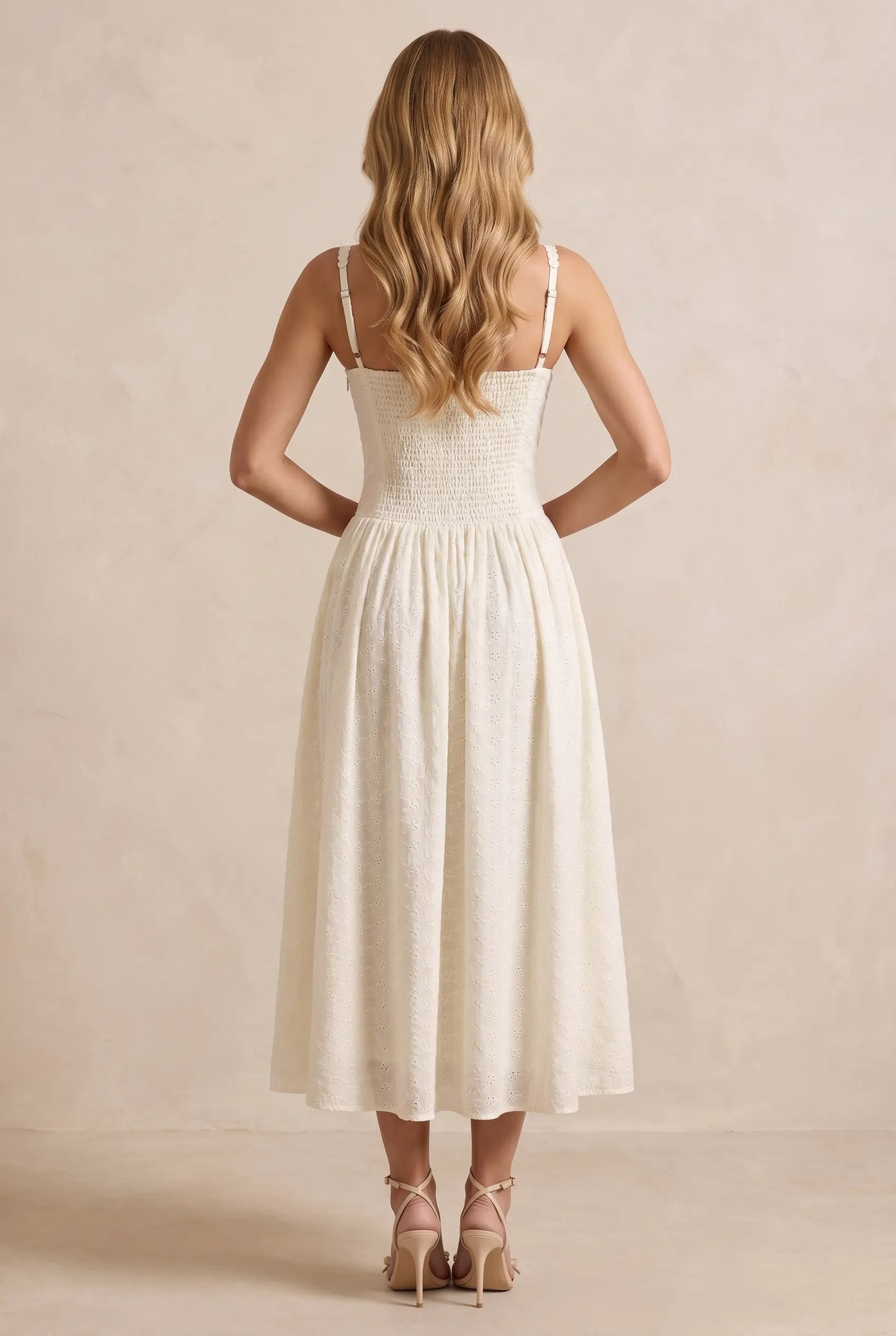 Althea Robe Mi-Longue - Ivoire