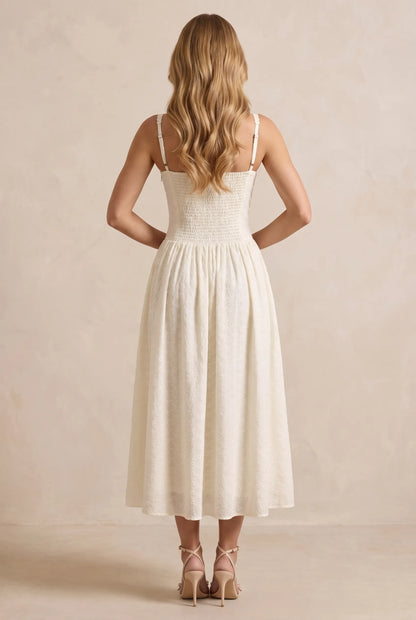 Althea Robe Mi-Longue - Ivoire