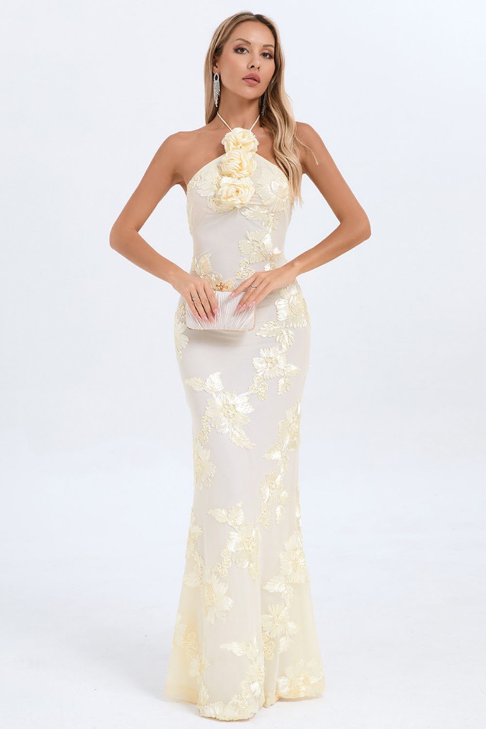 Jasmine Long Dress - Golden Vanilla Aurlienne Paris Jasmine Long Dress - Golden Vanilla Aurlienne Paris
