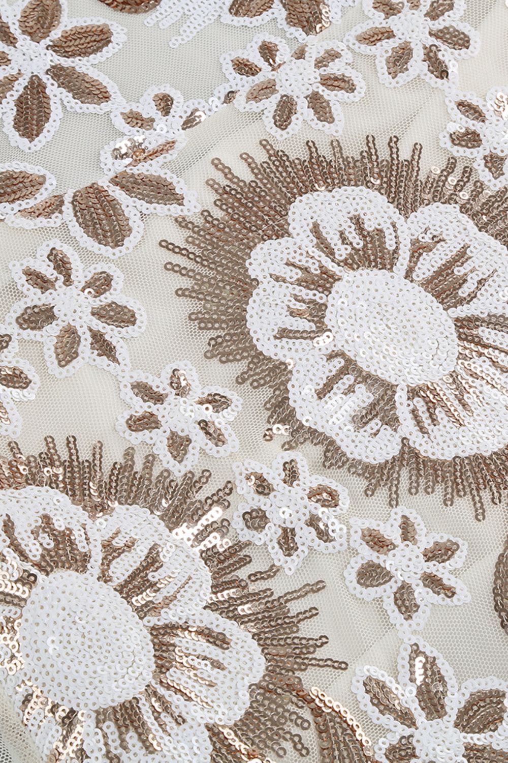 Carmella Short Dress - Pink Ivory &amp; Champagne Gold