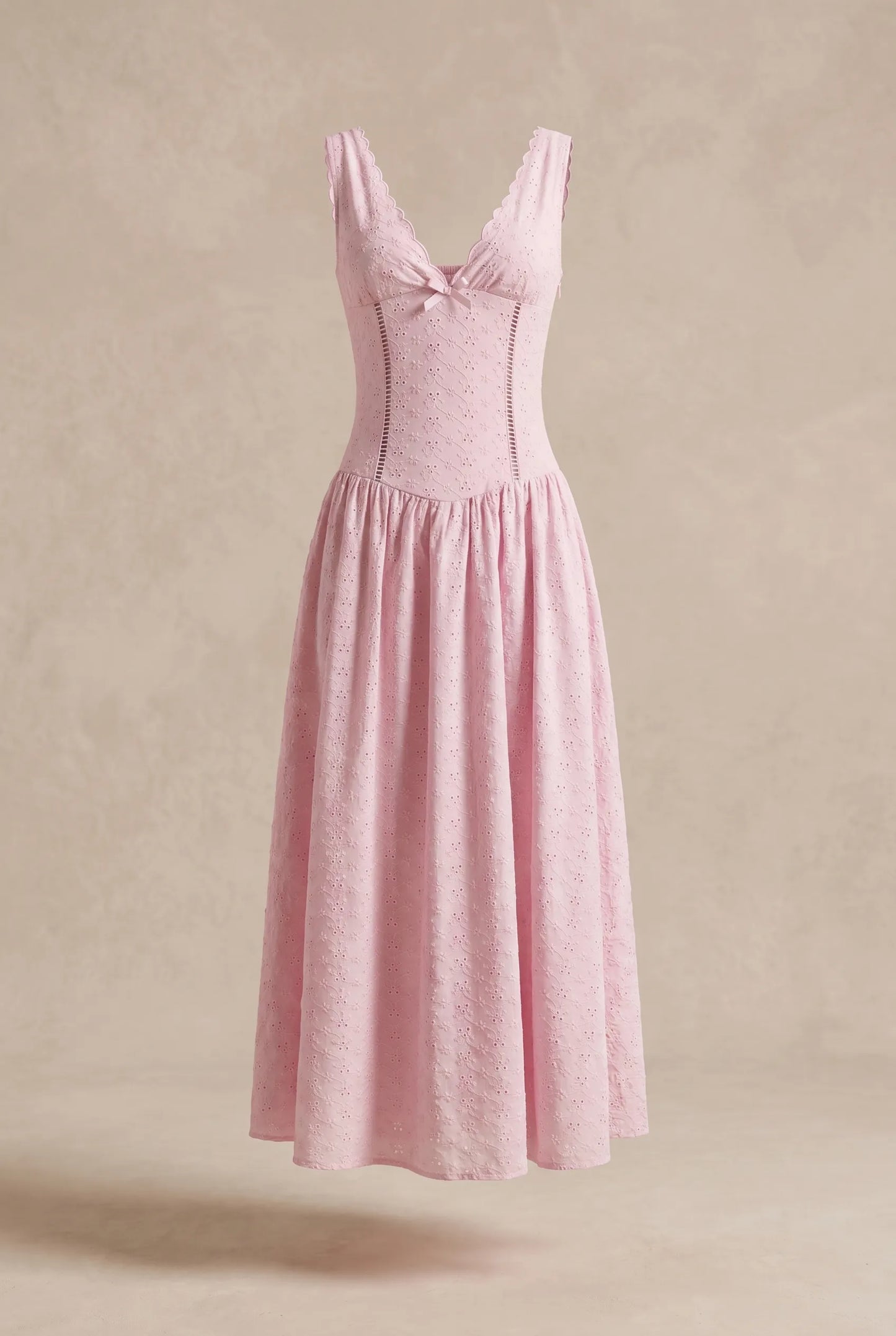 Althea Robe Mi-Longue - Rose Camélia
