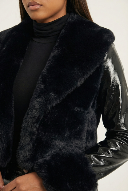 Romane Manteau Court - Noir