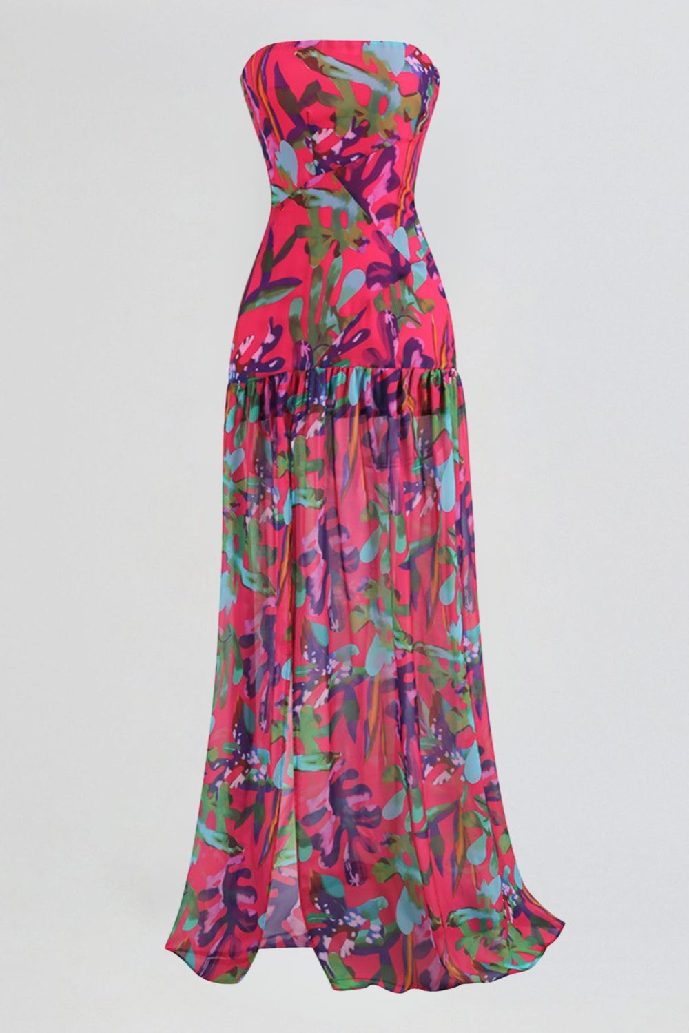 Riviera Long Dress - Watercolor Purple