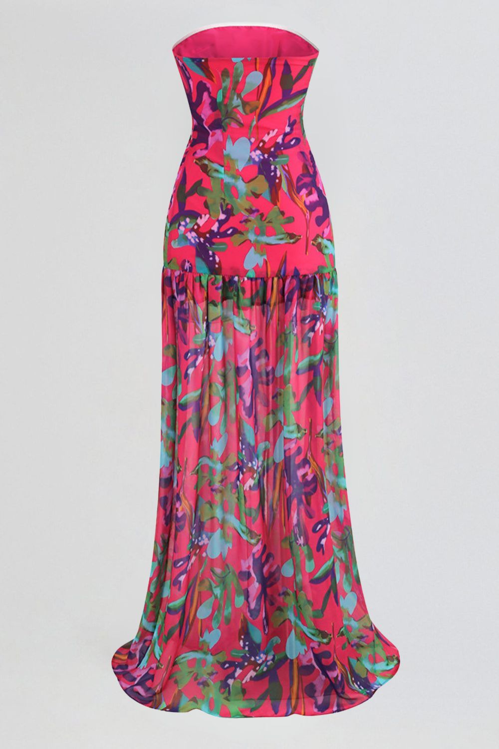 Riviera Long Dress - Watercolor Purple
