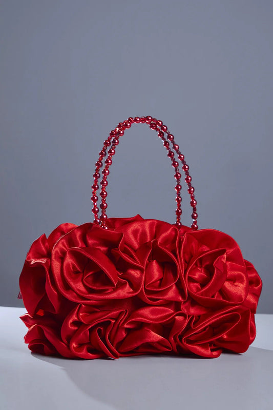 Mini Sac Couture Florale – Rouge