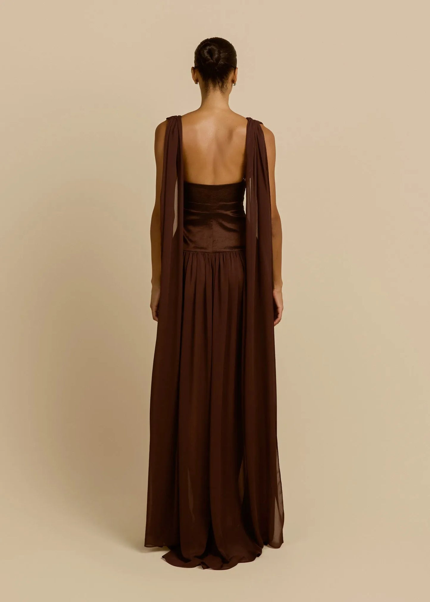 Anaïs Maxi Dress — Cocoa Brown