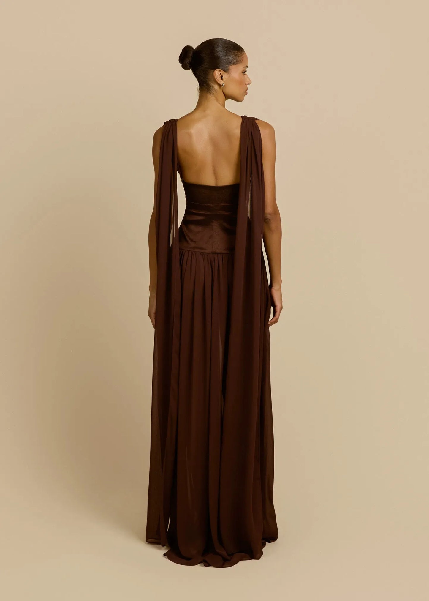 Anaïs Maxi Dress — Cocoa Brown