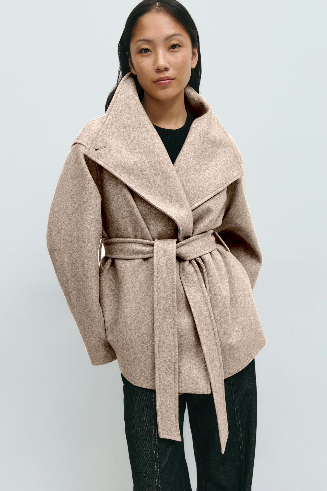 Alma Manteau Mi-Long – Beige