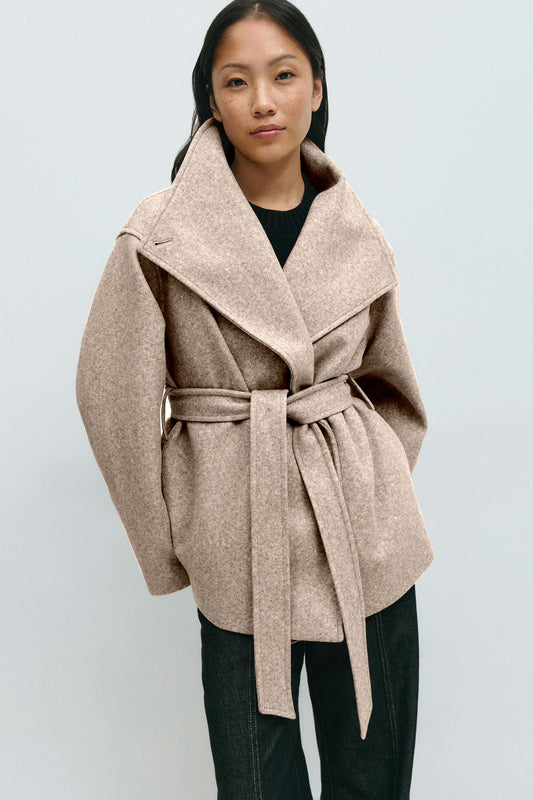 Alma Manteau Mi-Long – Beige