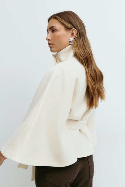 Capella Manteau Cape Court – Blanc