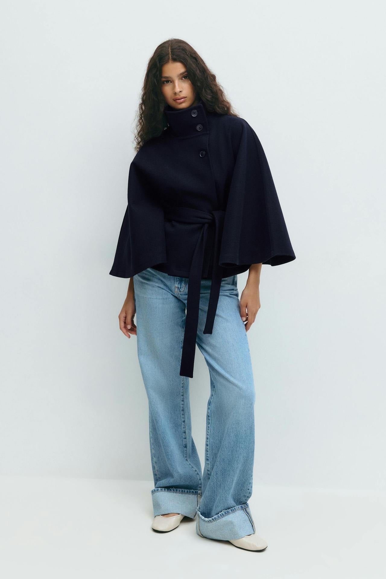 Capella Manteau Cape Court – Bleu Marine