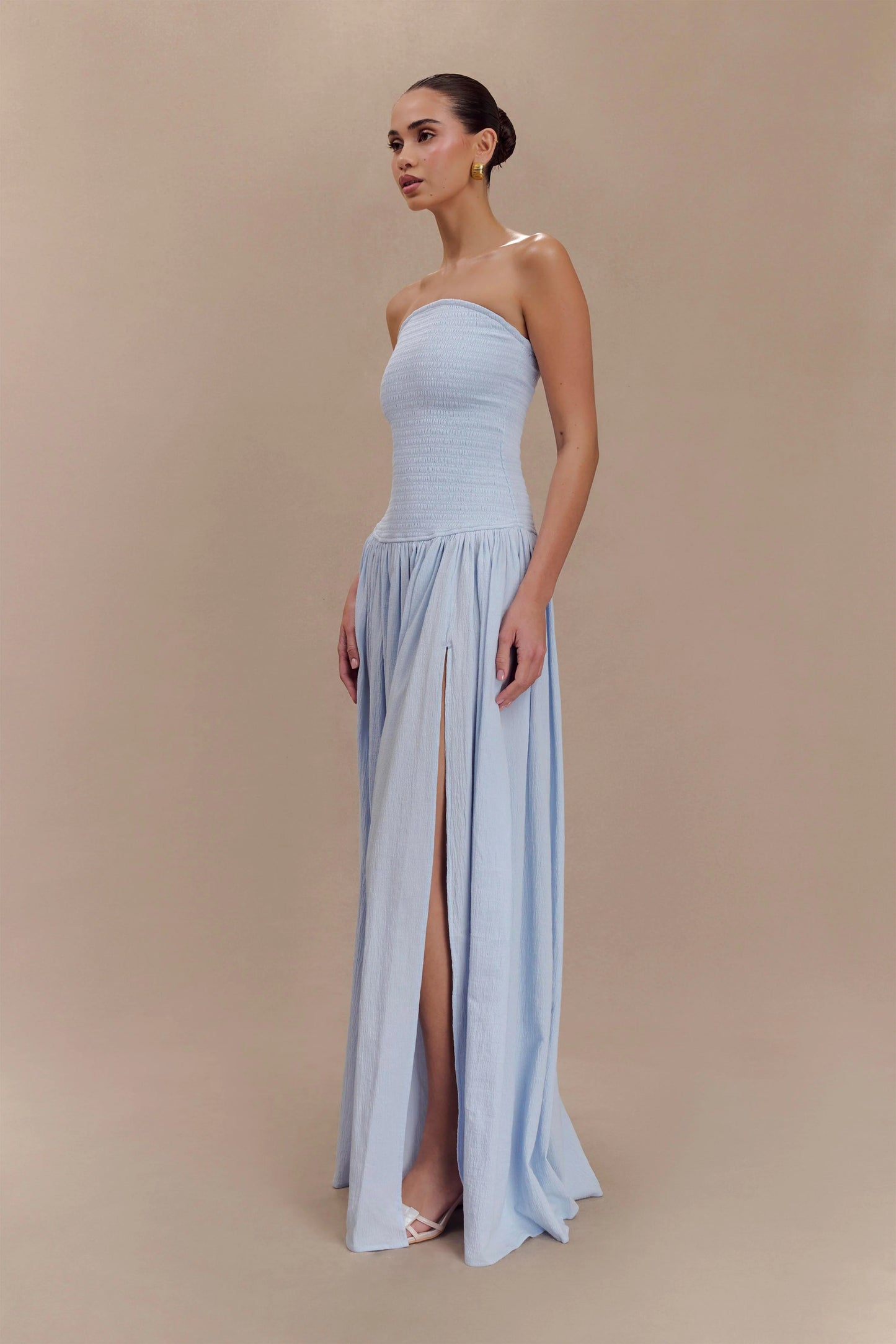 Anora Robe Longue - Bleu Céleste