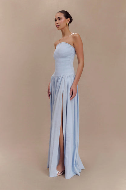 Anora Robe Longue - Bleu Céleste