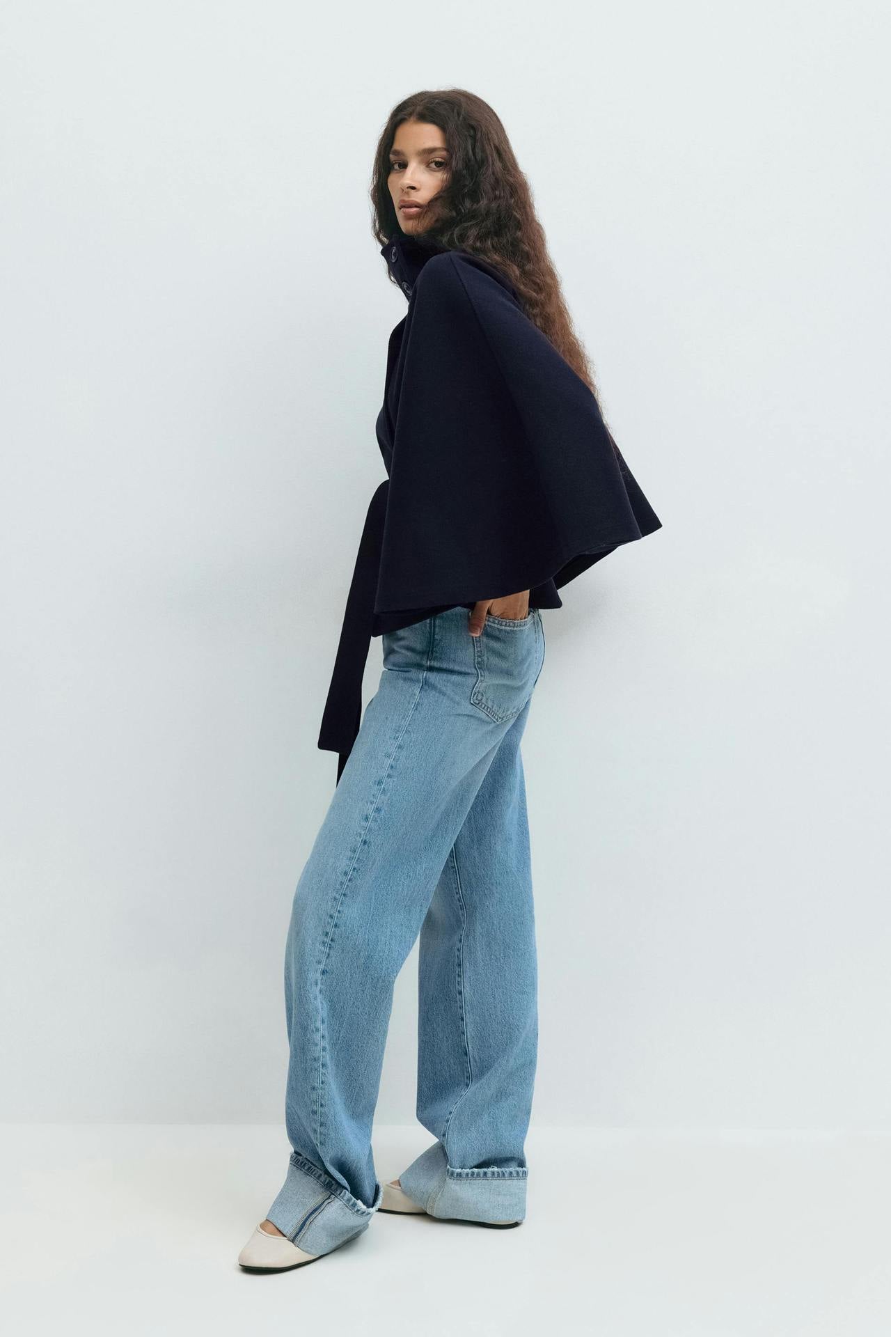 Capella Manteau Cape Court – Bleu Marine