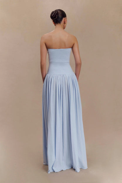 Anora Robe Longue - Bleu Céleste