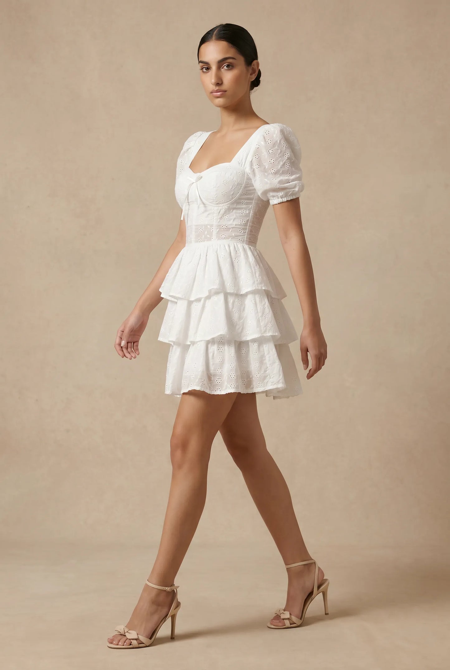 Capucine Short Dress — Ivory