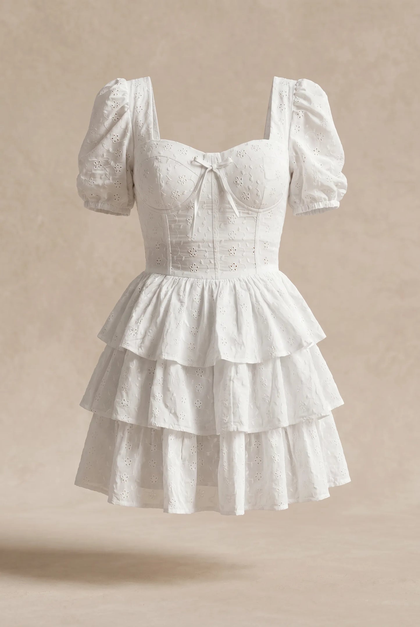 Capucine Short Dress — Ivory