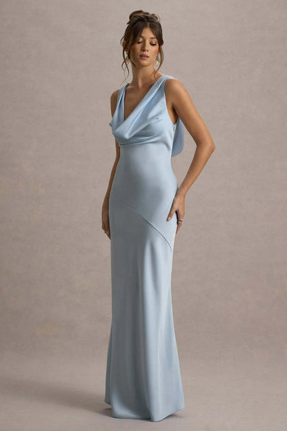 Célestine Maxi Dress — Sky Blue