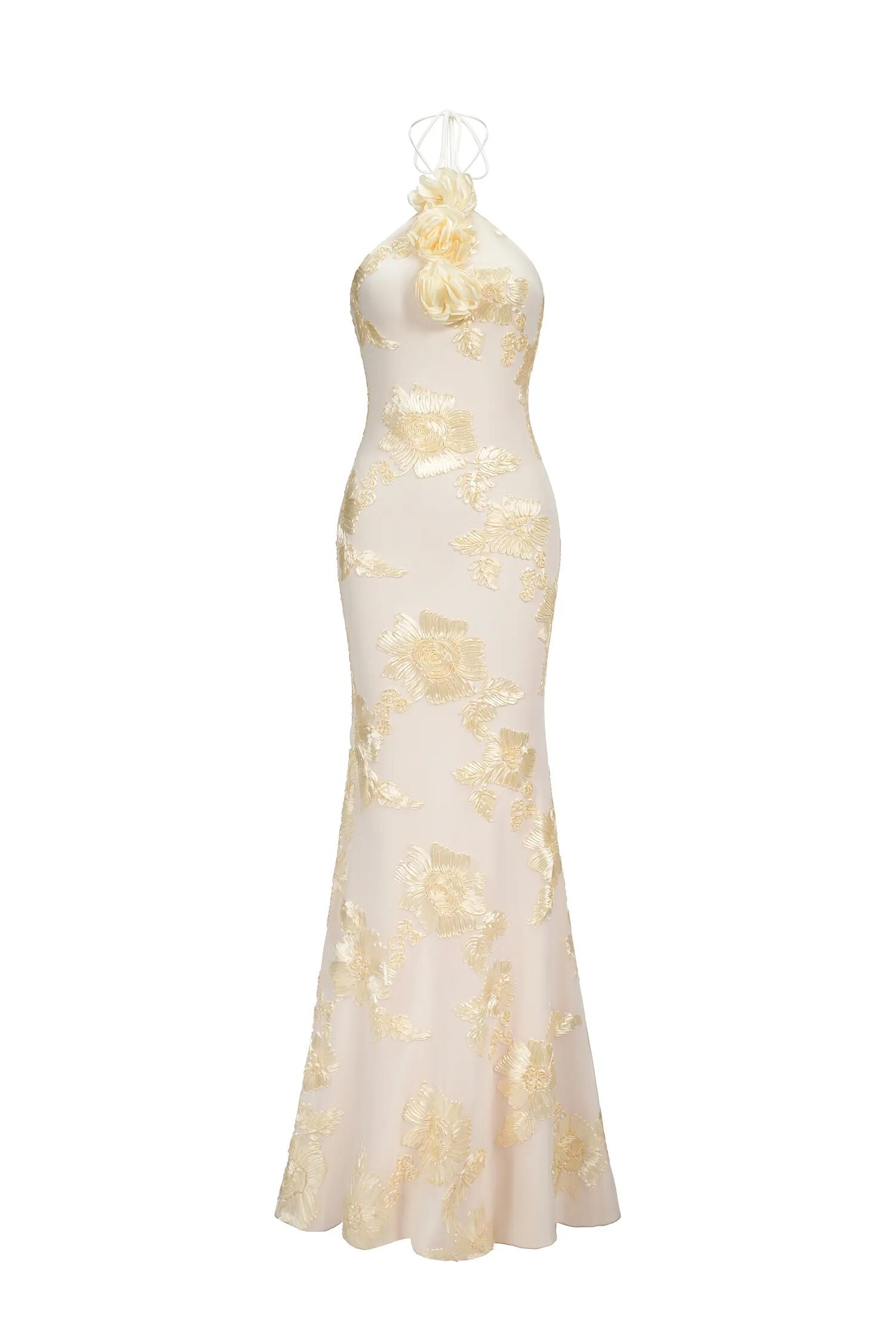 Jasmine Long Dress - Golden Vanilla Aurlienne Paris Jasmine Long Dress - Golden Vanilla Aurlienne Paris