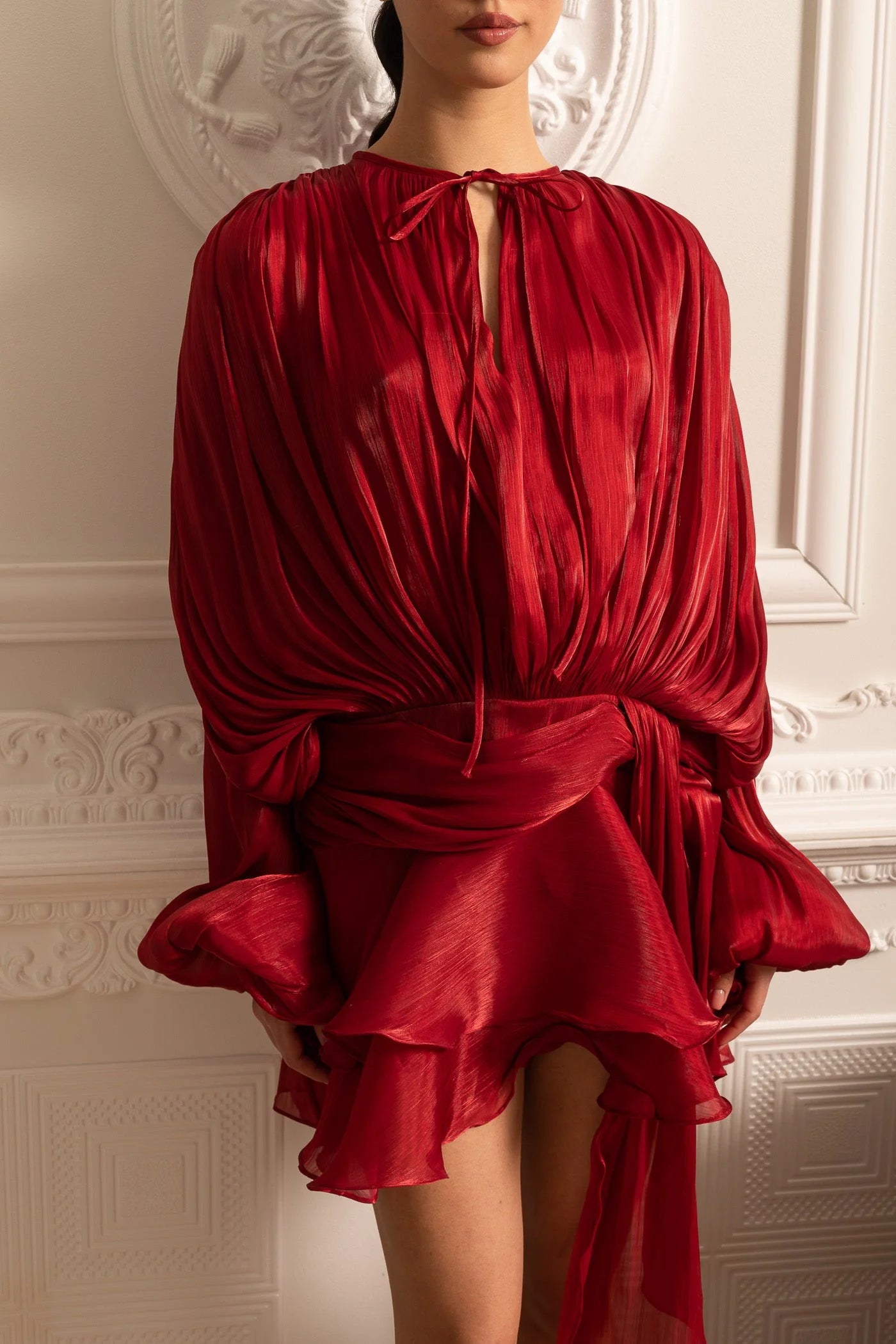 Cassiopée Robe Courte - Rouge