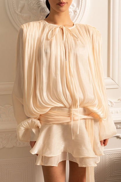 Cassiopée Robe Courte - Champagne Ivoire