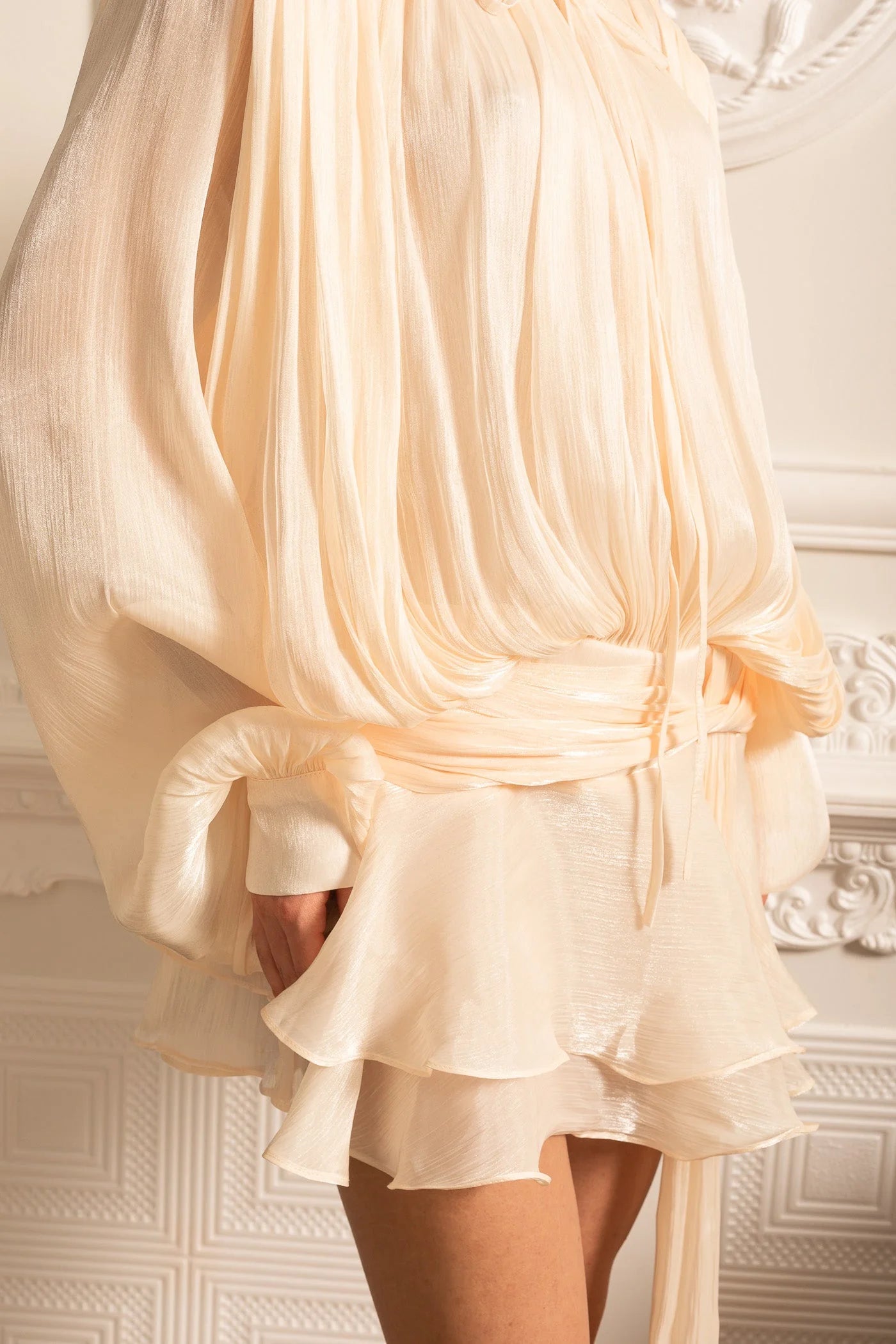 Cassiopée Robe Courte - Champagne Ivoire