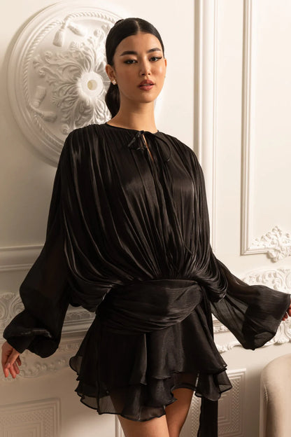 Cassiopée Robe Courte - Noir
