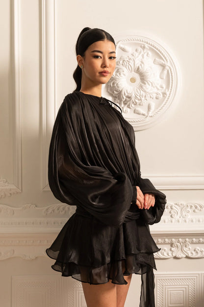 Cassiopée Robe Courte - Noir