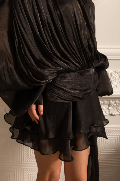 Cassiopée Robe Courte - Noir