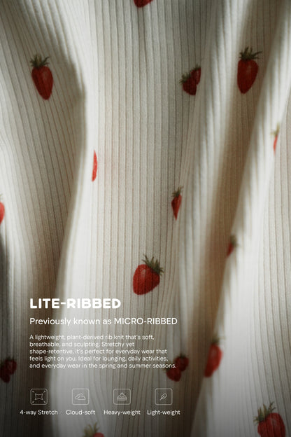 Lace Mini Short - Fraises Et Crème