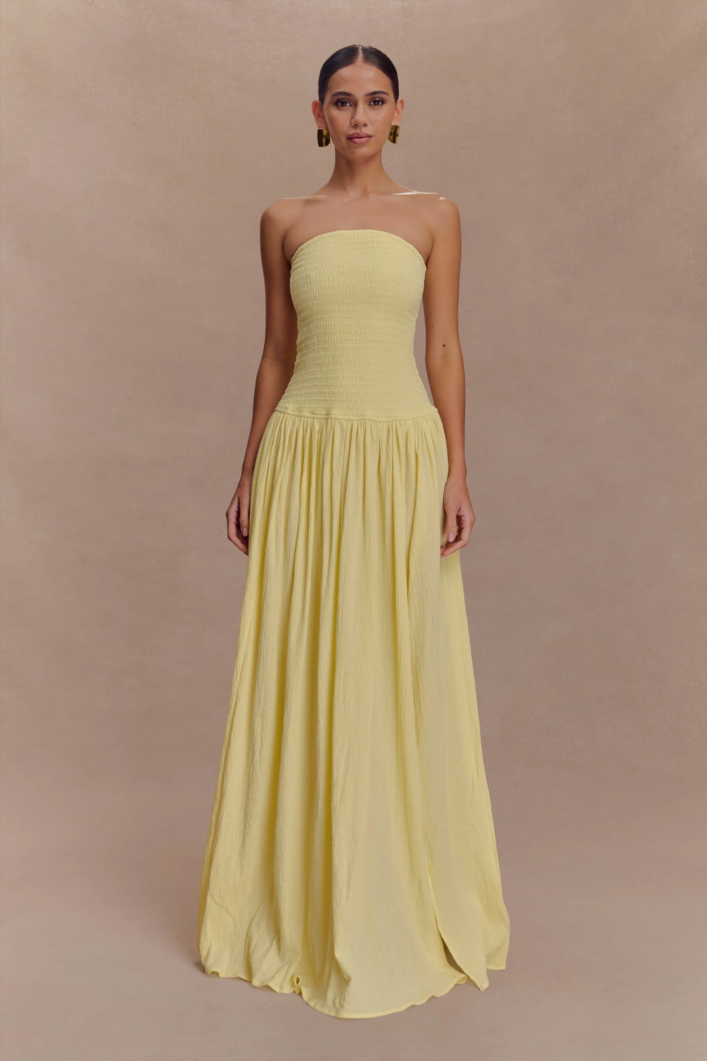 Anora Robe Longue - Citron