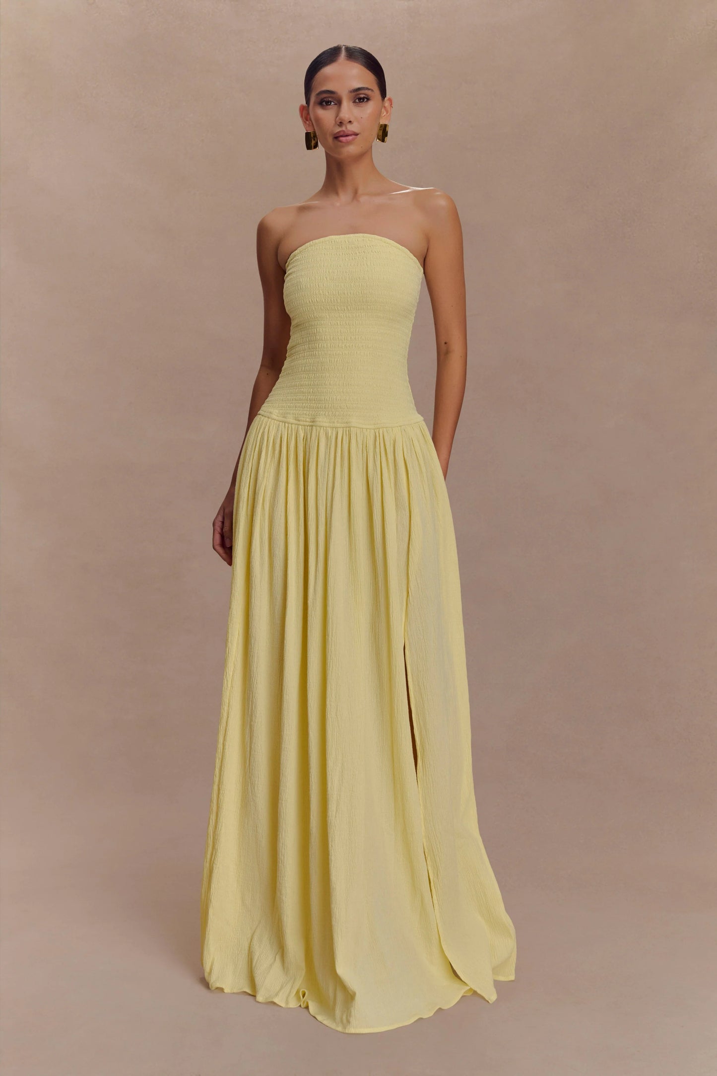 Anora Robe Longue - Citron