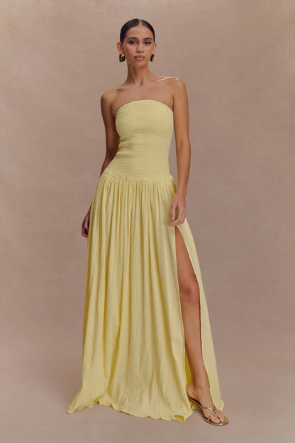 Anora Robe Longue - Citron