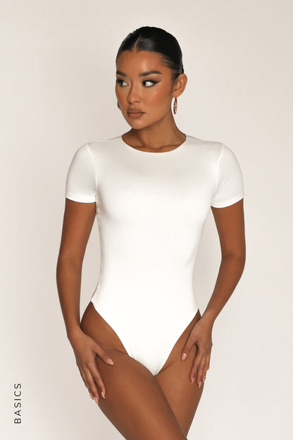 Mist Body À Manches Courtes - Blanc