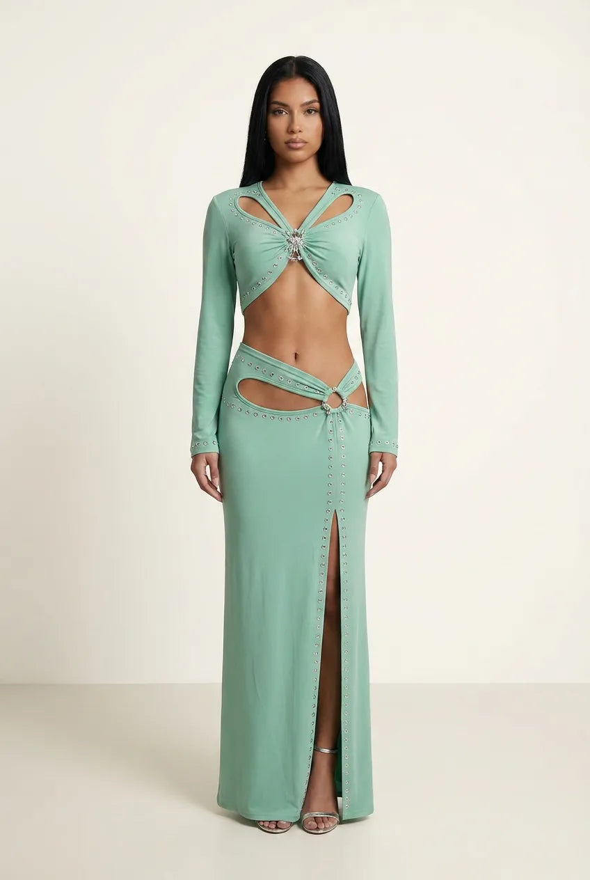 Naïa Two-Piece Set — Jade Green