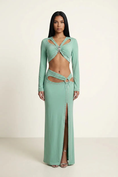 Naïa Two-Piece Set — Jade Green