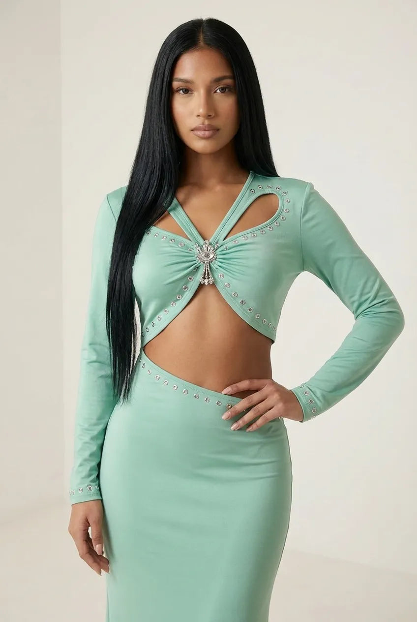 Naïa Two-Piece Set — Jade Green