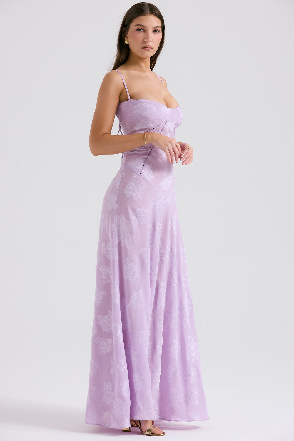 Melanie Long Dress - Lilac