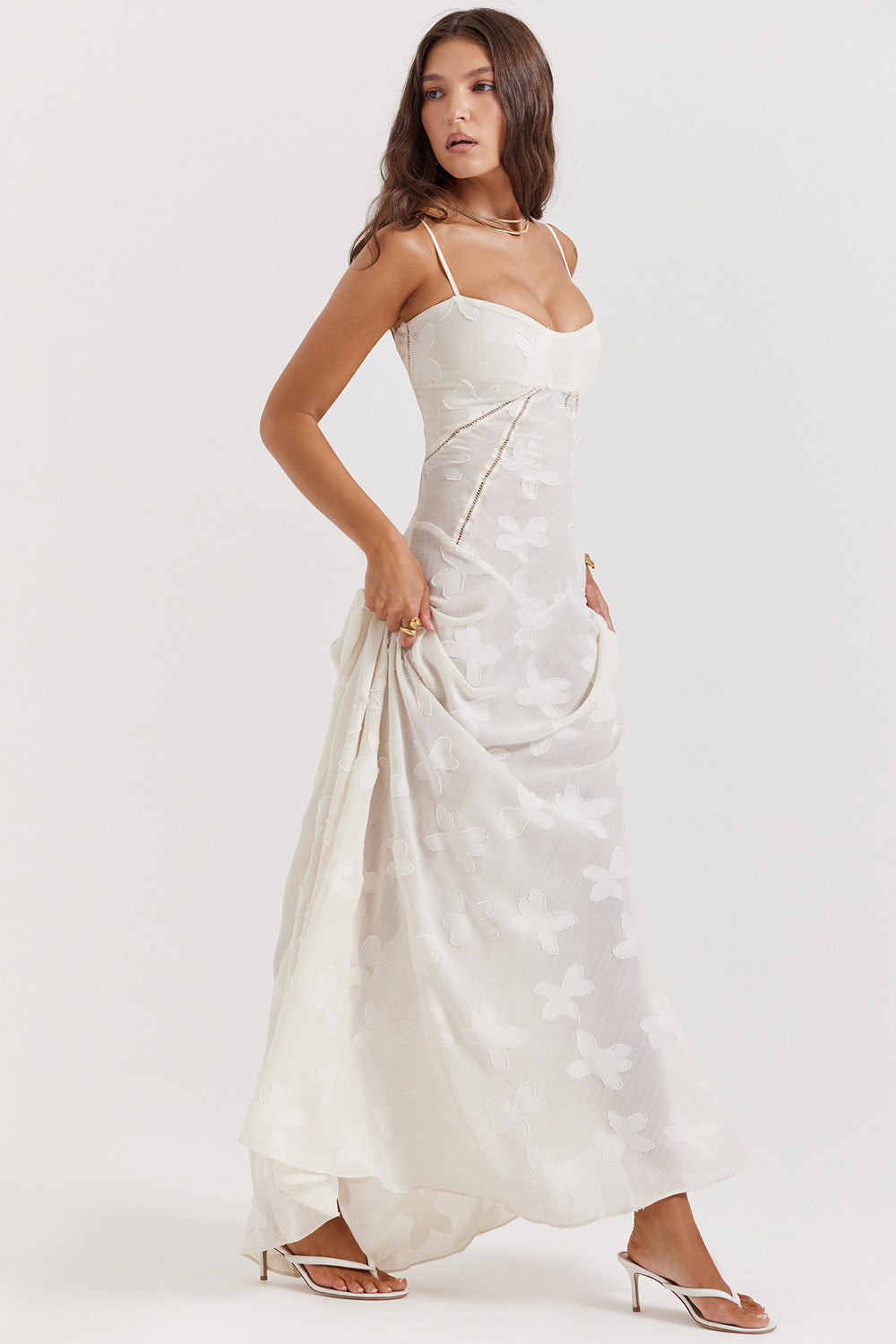 Melanie Long Dress - Off-White