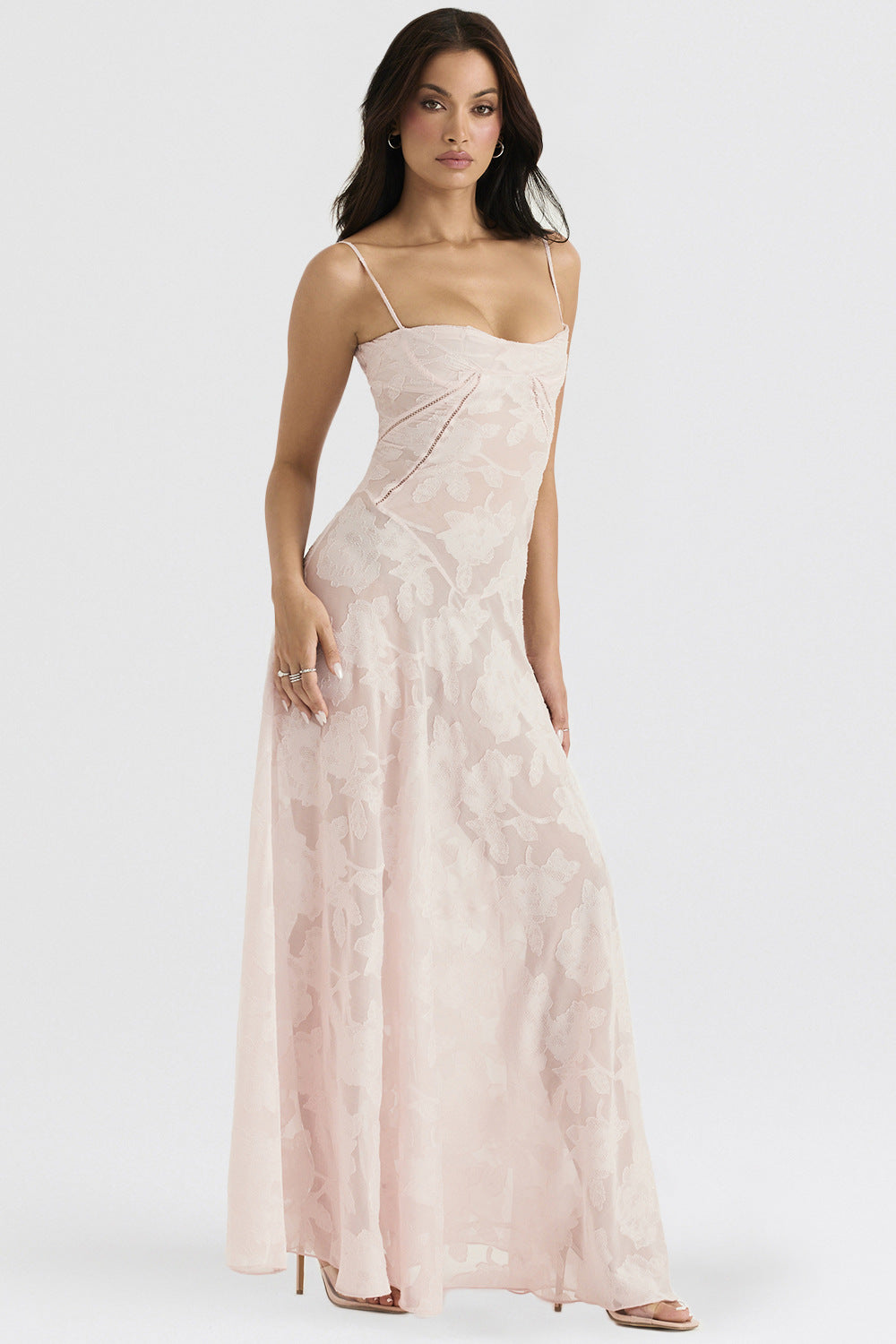 Mélanie Robe Longue - Blush