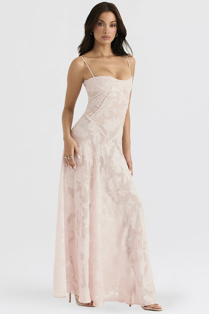 Mélanie Robe Longue - Blush