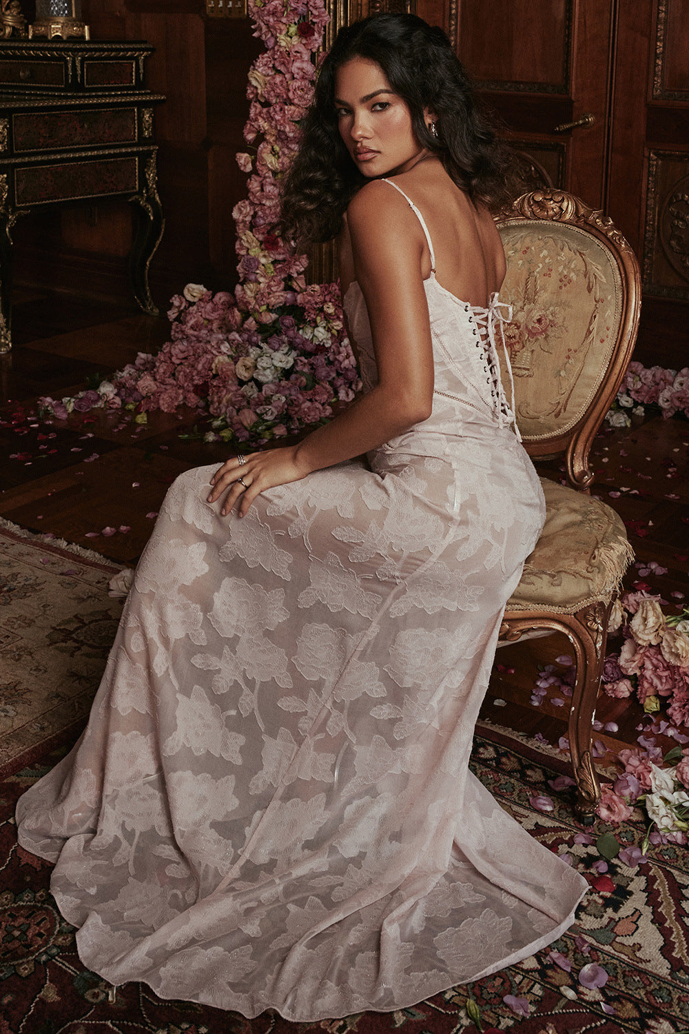 Mélanie Robe Longue - Blush