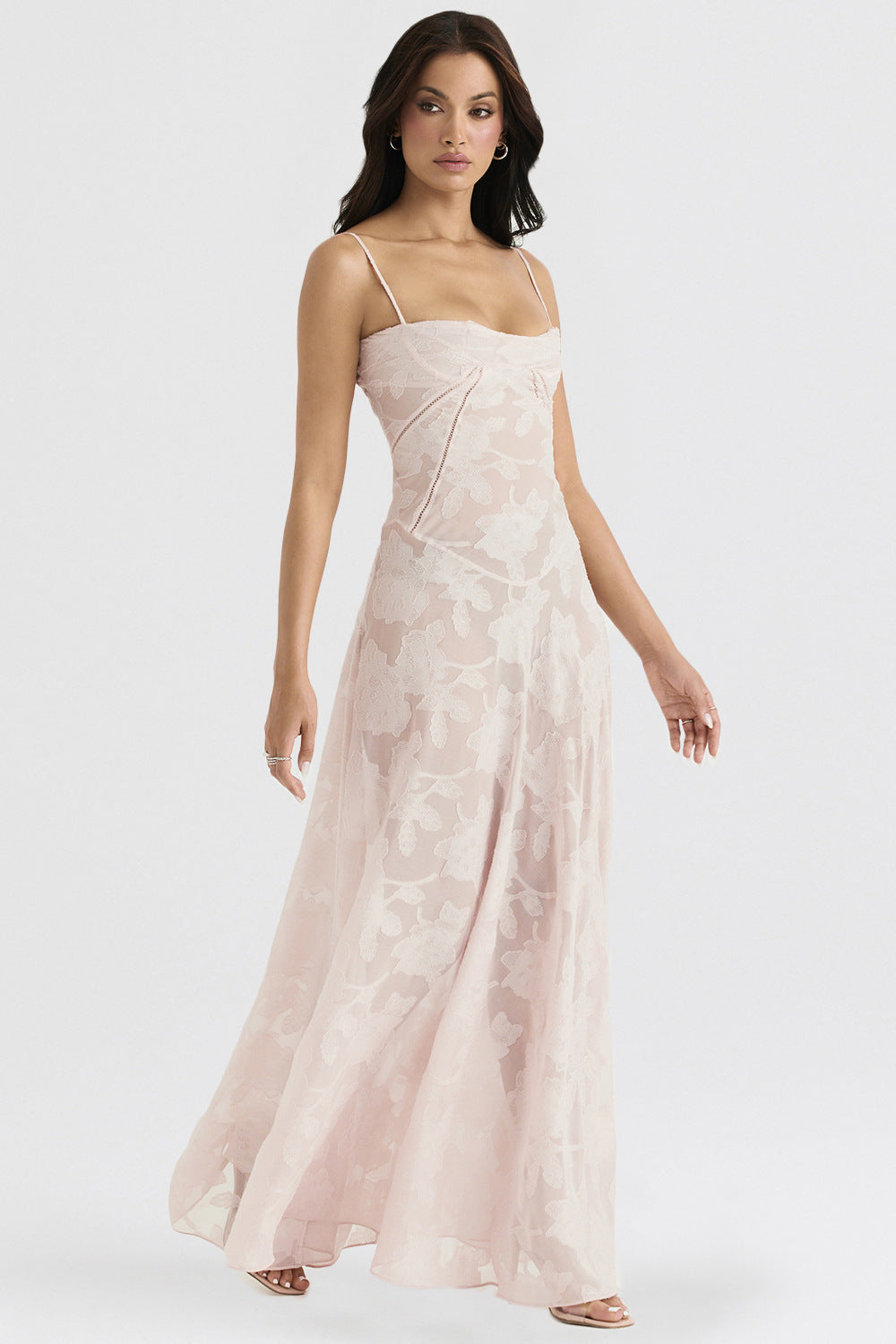 Mélanie Robe Longue - Blush